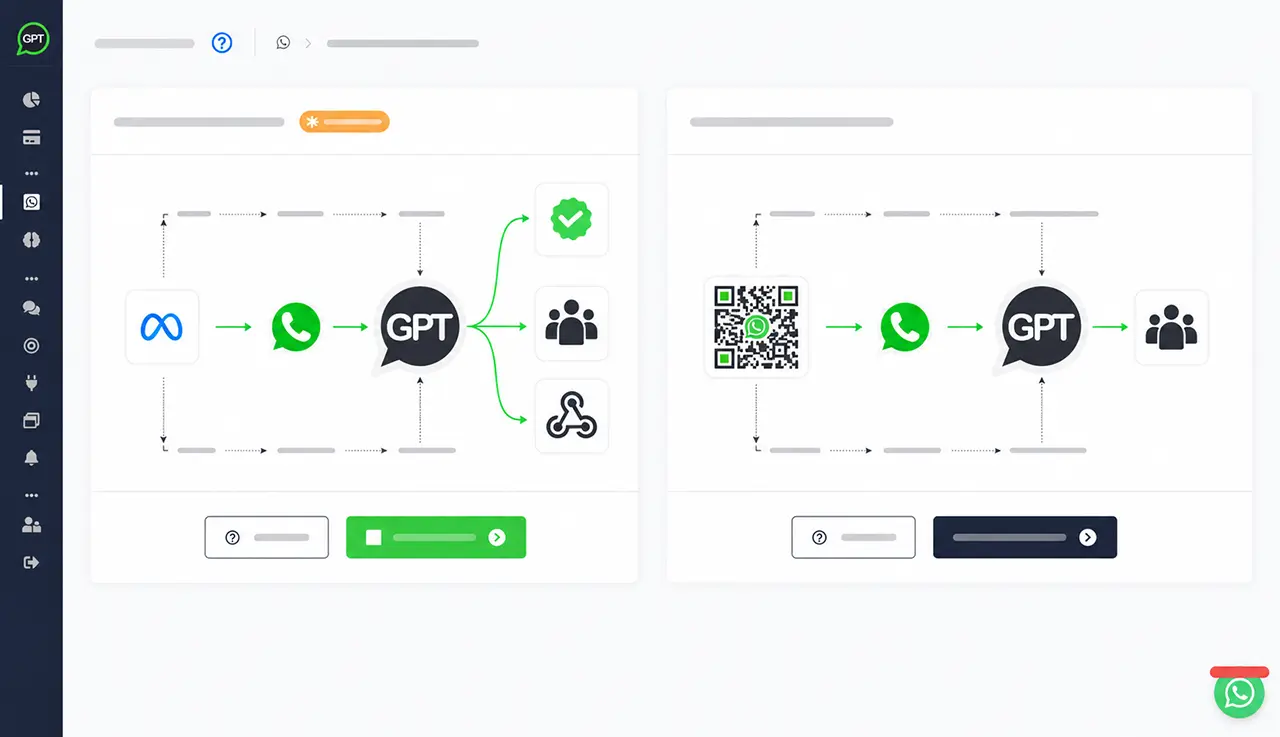 Integrationsabläufe zwischen WhatsApp, KI und verbundenen Kanälen